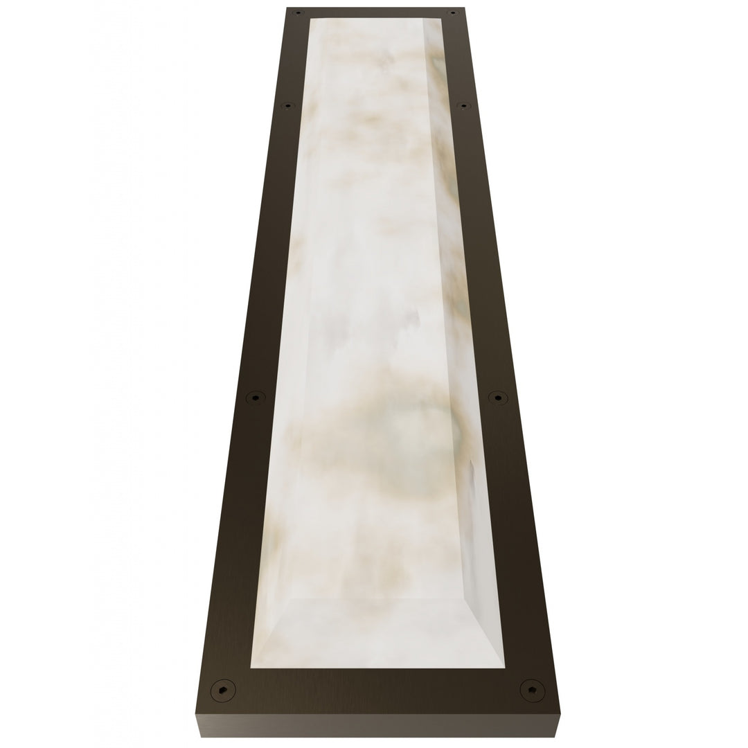 Avenue Lighting Sedona 30"H Alabaster 3-CCT LED Wall Sconce HF2961-AB in Aged Brass/Alabaster view 2