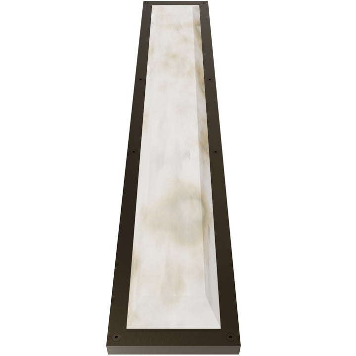 Avenue Lighting Sedona 36"H Alabaster 3-CCT LED Wall Sconce HF2962-AB in Aged Brass/Alabaster view 2