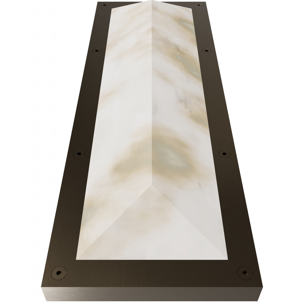 Avenue Lighting Sedona 20"H Alabaster 3-CCT LED Prism Wall Sconce HF2970-AB in Aged Brass/Alabaster view 2