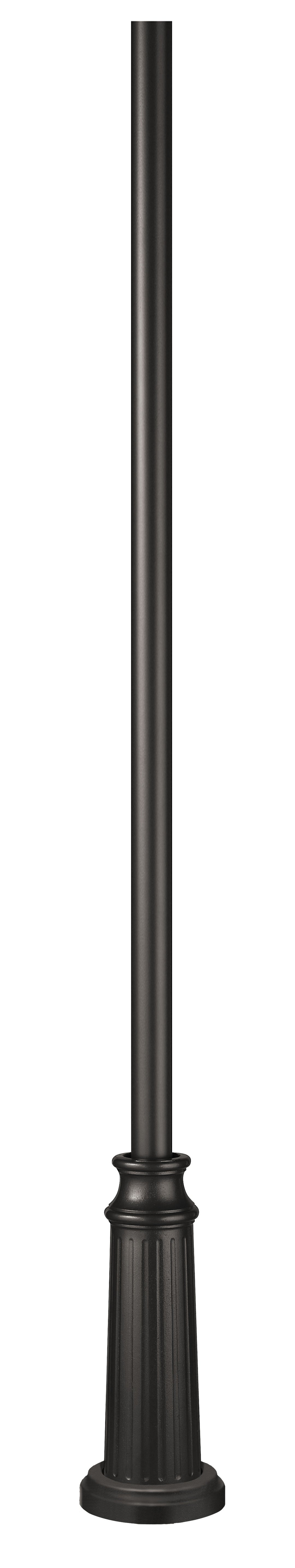 Hinkley 8ft Post with Decorative Base 8' Surface Mount Post Black 6808BK