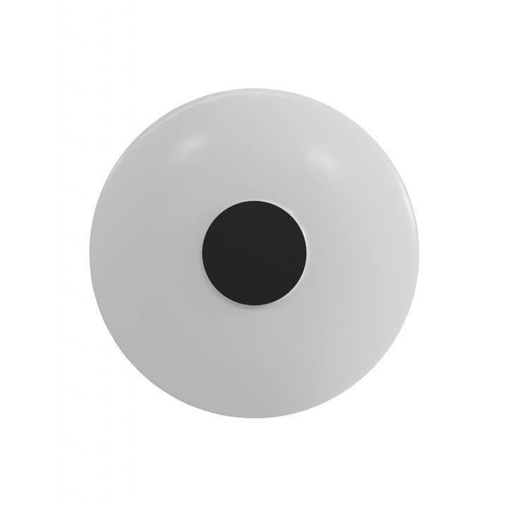 Avenue Lighting Fremont Belt Add-On Glass Light G201 in Black with White Glass Disc view 3