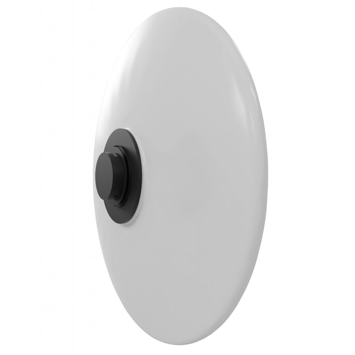 Avenue Lighting Fremont Belt Add-On Glass Light G201 in Black with White Glass Disc