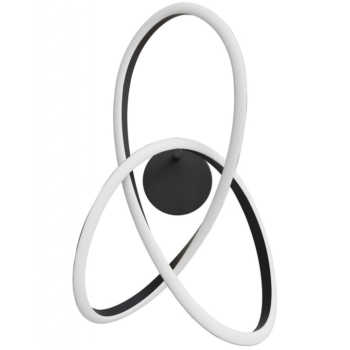Avenue Lighting Windsor 22"W Spiral Ring 5-CCT LED Wall Sconce HF5080-BK in Black