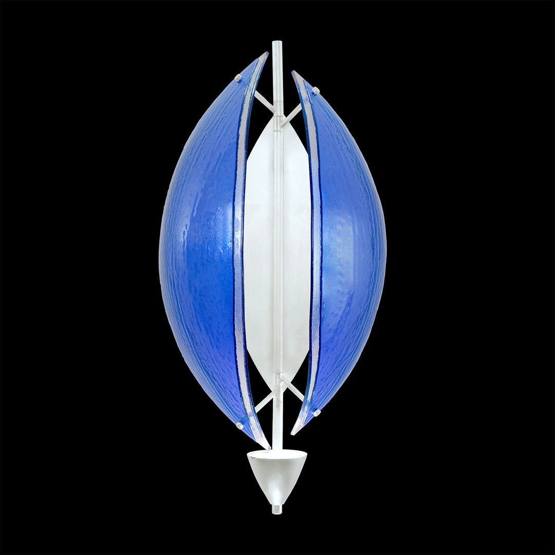 Fine Art Handcrafted Lighting Embark 23.75"H Sconce in White Lacquer, Blue (100058-61)