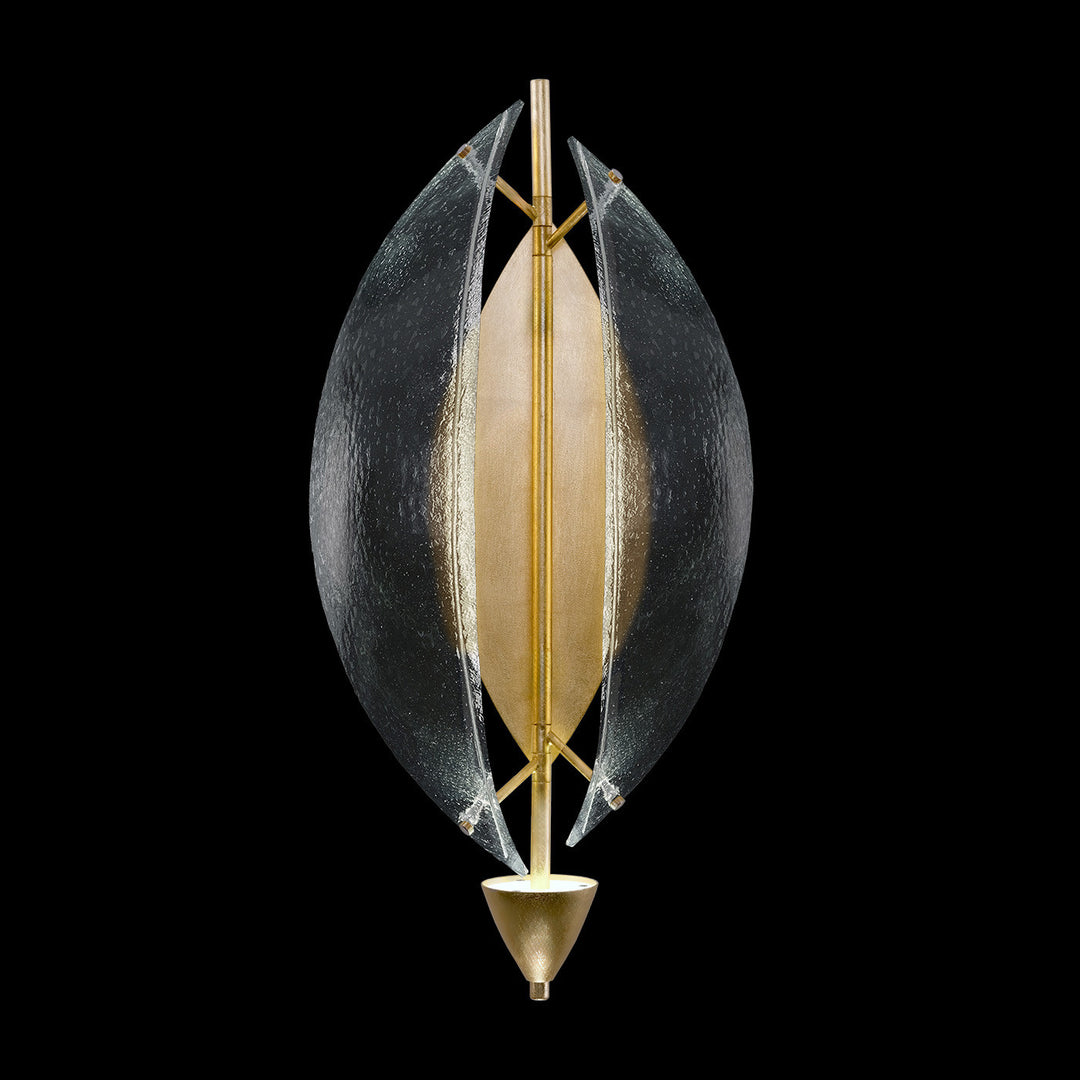 Fine Art Handcrafted Lighting Embark 23.75"H Sconce in Standard Gold Leaf, Clear (100058-33)