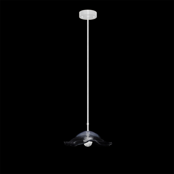 Fine Art Handcrafted Lighting Embark 16"W Round Pendant in White Lacquer, Clear (100063-63)