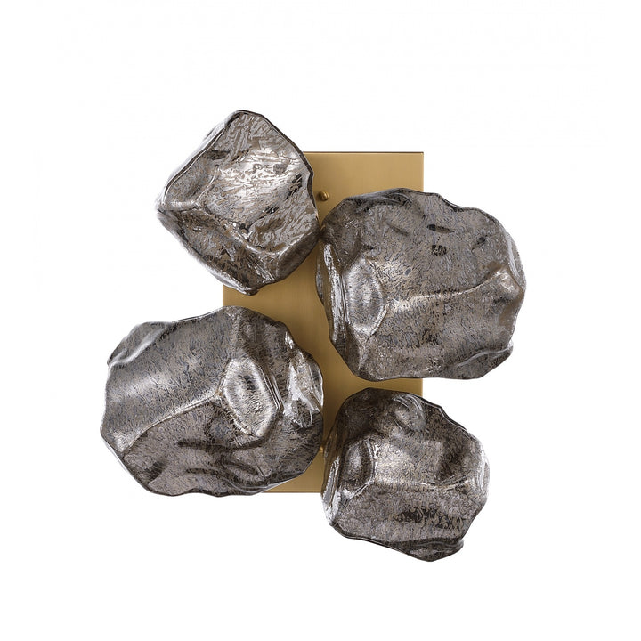 Avenue Lighting Rockefeller 4-Light 12"H Rock Shape Wall Sconce HF7150-AGB in Aged Brass view 2