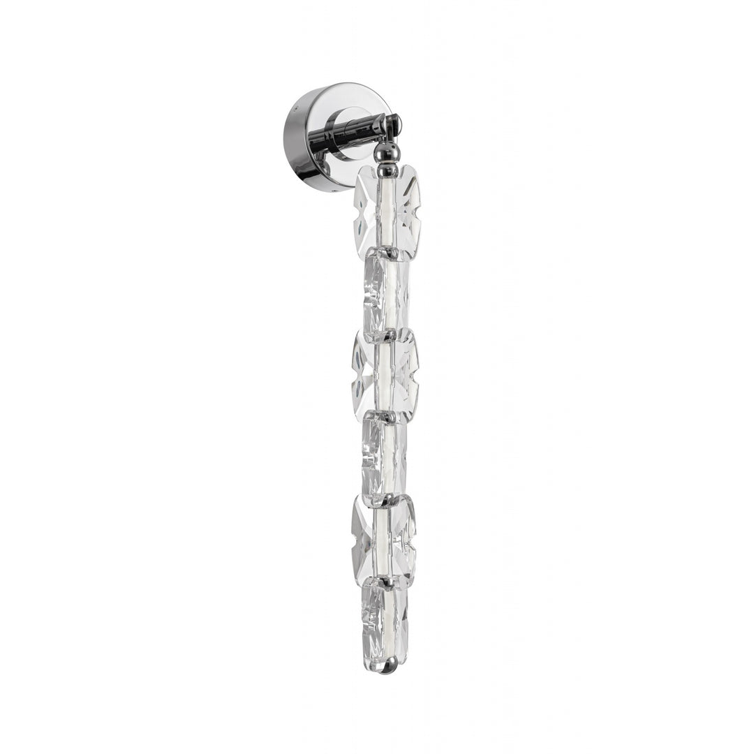 Avenue Lighting Monarch 26"H LED Wall Sconce HF7190-CH in Chrome/Clear Acrylic