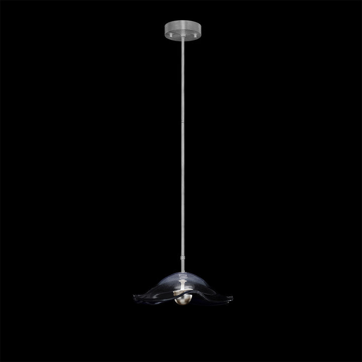 Fine Art Handcrafted Lighting Embark 16"W Round Pendant in Standard Silver Leaf, Clear (100063-43)