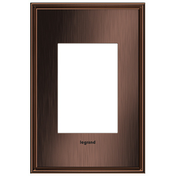 Legrand adorne Matte Antique Copper 1-Gang + wall plate