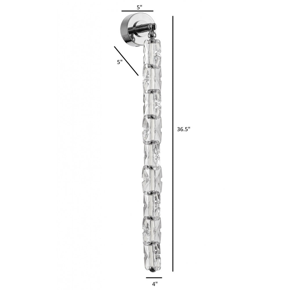 Avenue Lighting Monarch 36.5"H LED Wall Sconce HF7191-CH in Chrome/Clear Acrylic view 2