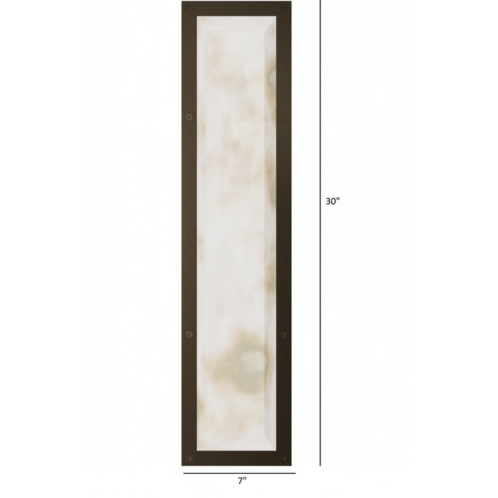 Avenue Lighting Sedona 30"H Alabaster 3-CCT LED Wall Sconce HF2961-AB in Aged Brass/Alabaster view 4