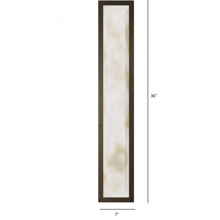 Avenue Lighting Sedona 36"H Alabaster 3-CCT LED Wall Sconce HF2962-AB in Aged Brass/Alabaster view 4
