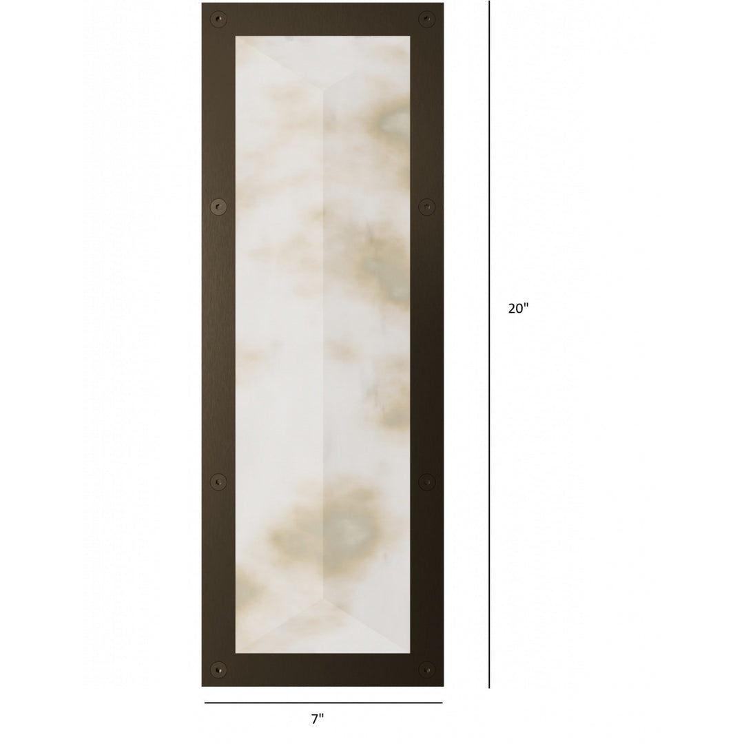 Avenue Lighting Sedona 20"H Alabaster 3-CCT LED Prism Wall Sconce HF2970-AB in Aged Brass/Alabaster view 5