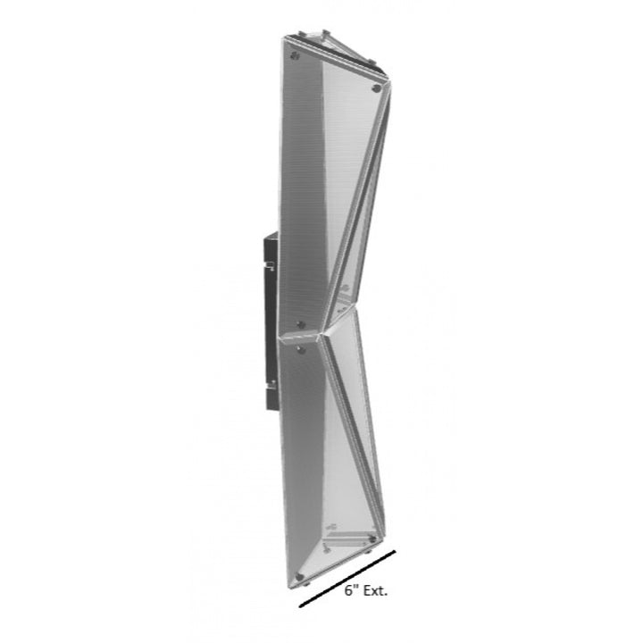Avenue Lighting Seoul 24"H Geometric LED Wall Sconce HF7824-CH in Chrome view 5