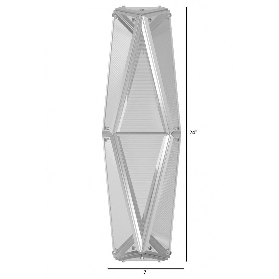 Avenue Lighting Seoul 24"H Geometric LED Wall Sconce HF7824-CH in Chrome view 4