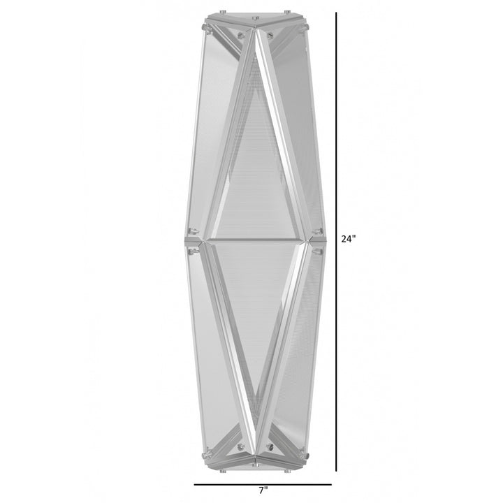 Avenue Lighting Seoul 24"H Geometric LED Wall Sconce HF7824-CH in Chrome view 4