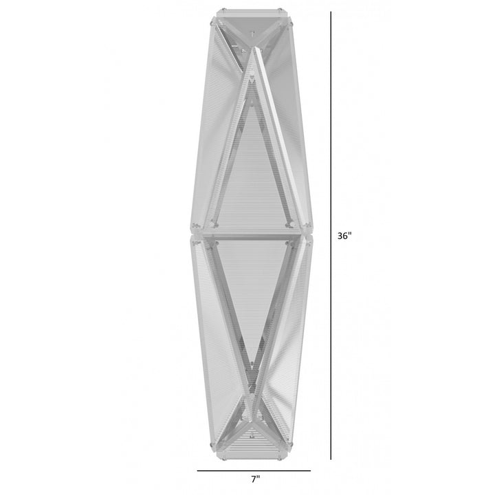 Avenue Lighting Seoul 36"H Geometric LED Wall Sconce HF7888-CH in Chrome view 4