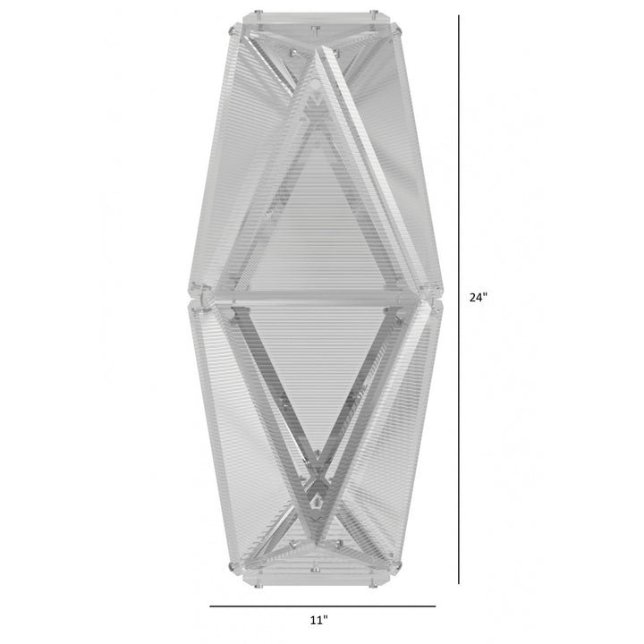 Avenue Lighting Seoul 24"H Geometric LED Wall Sconce HF7894-CH in Chrome view 4