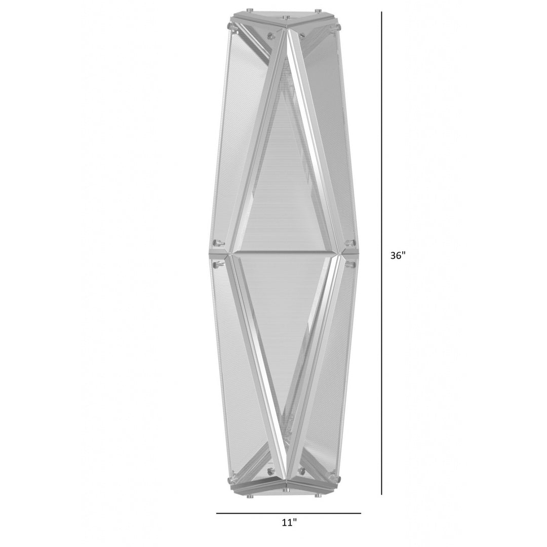Avenue Lighting Seoul 36"H Geometric LED Wall Sconce HF7860-CH in Chrome view 4