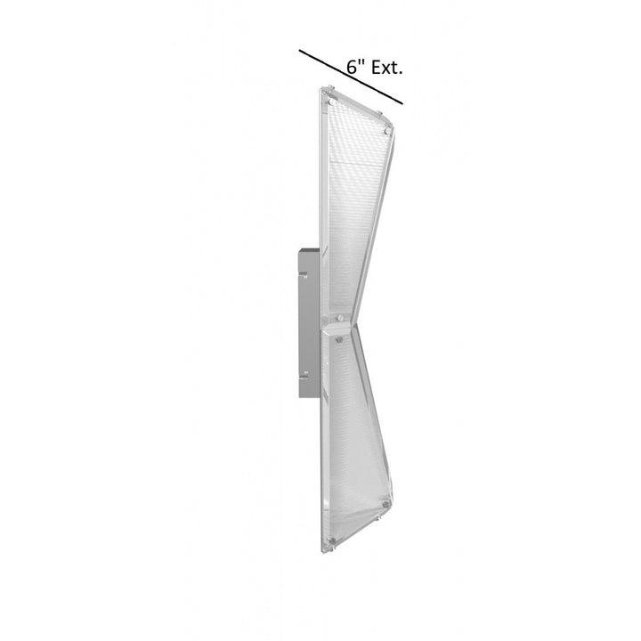 Avenue Lighting Seoul 36"H Geometric LED Wall Sconce HF7860-CH in Chrome view 5