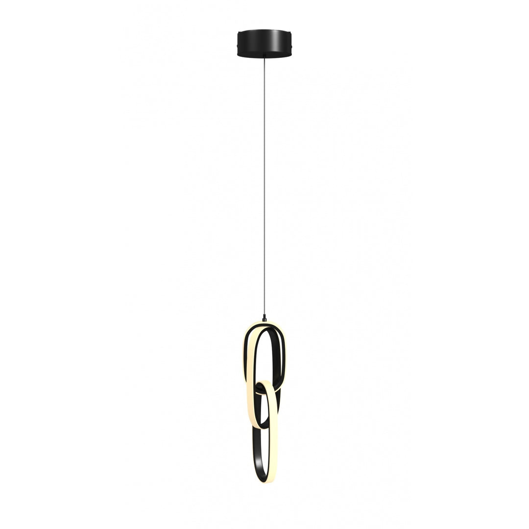 Avenue Lighting Circa 3-Ring 6"W LED Pendant HF5021-BK in Black view 2