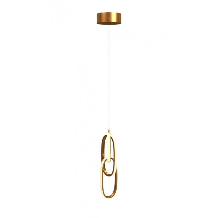 Avenue Lighting Circa 3-Ring 6"W LED Pendant HF5021-GL in Gold view 2