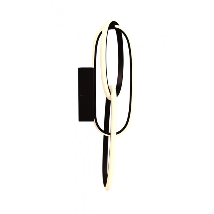Avenue Lighting Circa 3-Ring 22"H LED Wall Sconce HF5022-BK in Black view 2