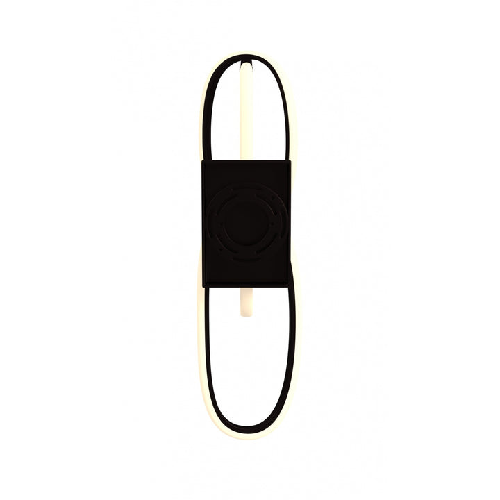 Avenue Lighting Circa 3-Ring 22"H LED Wall Sconce HF5022-BK in Black view 3