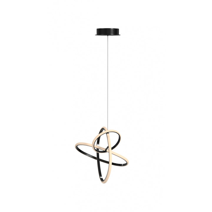 Avenue Lighting Circa 3-Ring 21"W LED Pendant HF5023-BK in Black view 2
