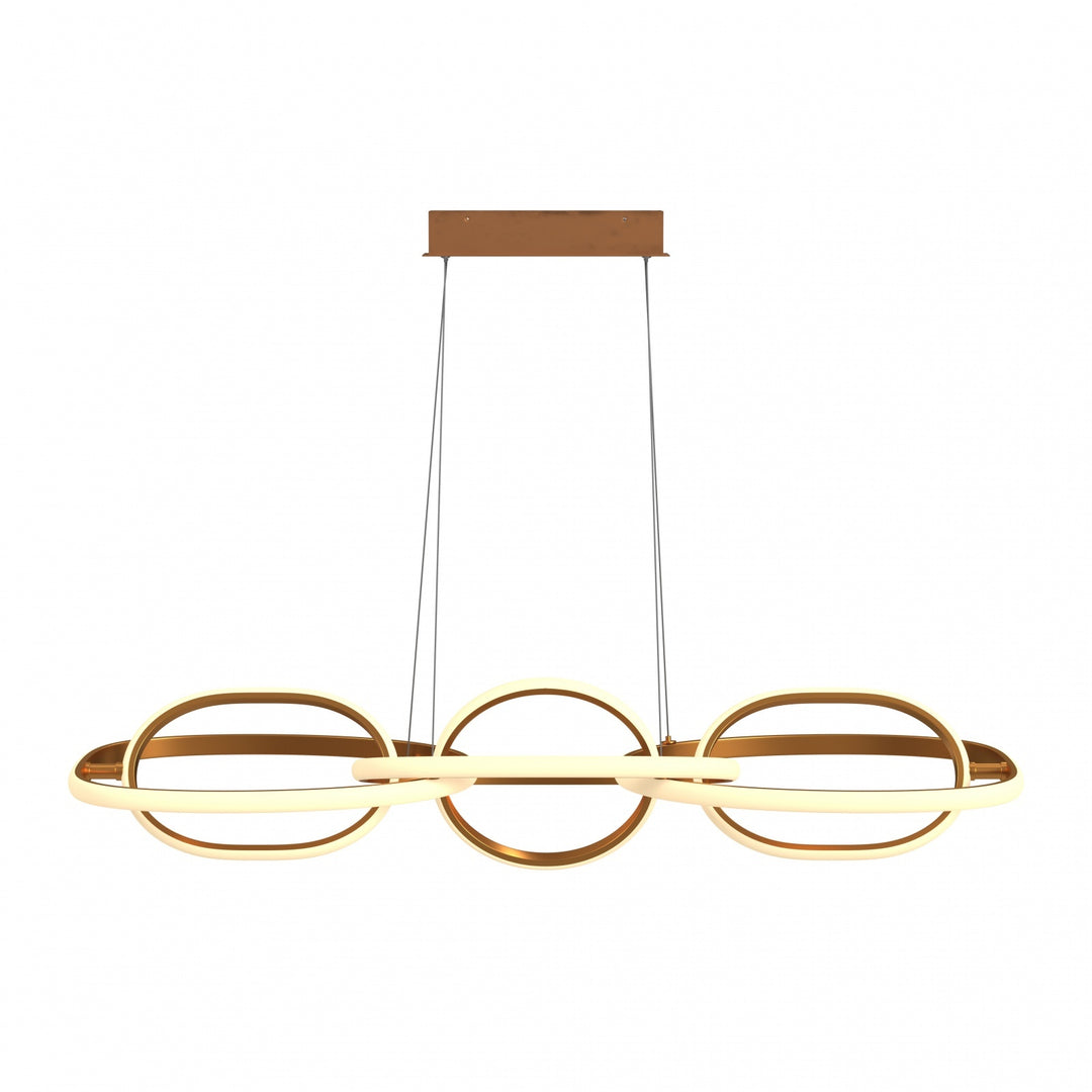 Avenue Lighting Circa 6-Ring 63"W LED Pendant HF5025-GL in Gold view 2