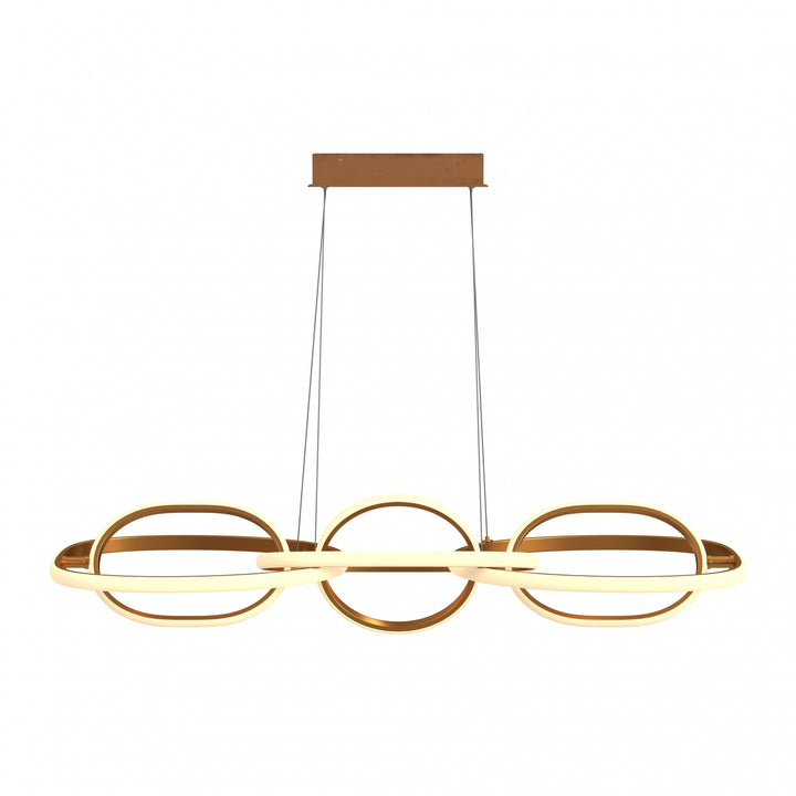 Avenue Lighting Circa 6-Ring 63"W LED Pendant HF5025-GL in Gold view 2