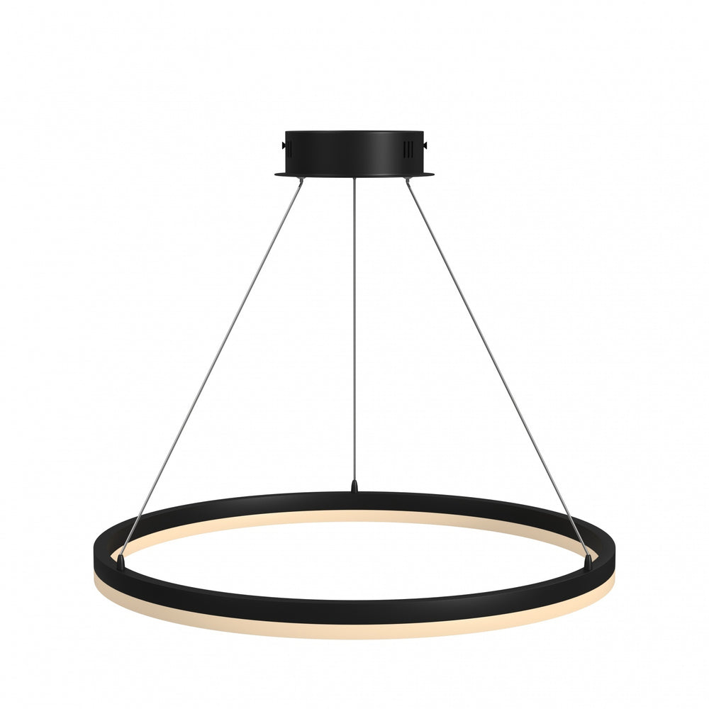 Avenue Lighting Circa 24"W LED Ring Pendant HF5027-BK in Black view 2