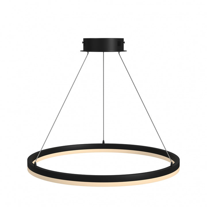 Avenue Lighting Circa 24"W LED Ring Pendant HF5027-BK in Black view 2