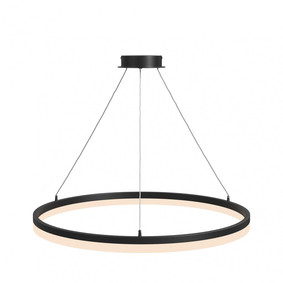Avenue Lighting Circa 31"W Ring LED Pendant HF5028-BK in Black view 2