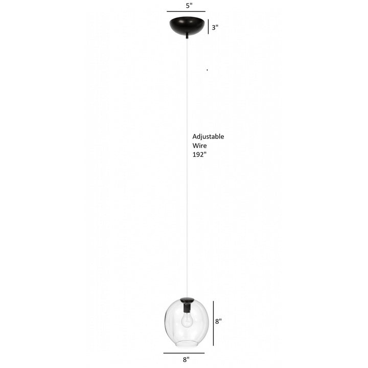 Avenue Lighting Fairfax 8"W 1-Light Pendant HF8081-DBZ in Dark Bronze view 4