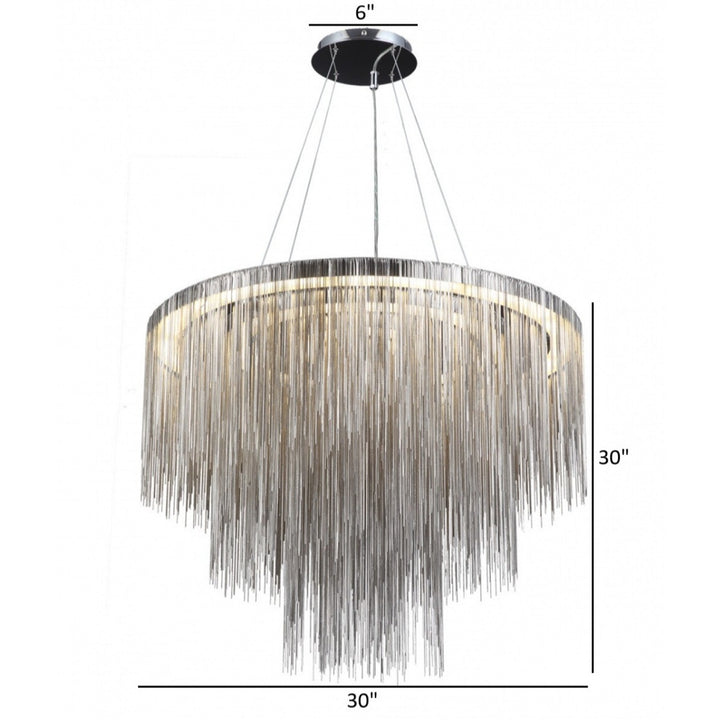 Avenue Lighting Fountain Ave. 30"W Round Pendant HF2222-CH in Chrome view 2
