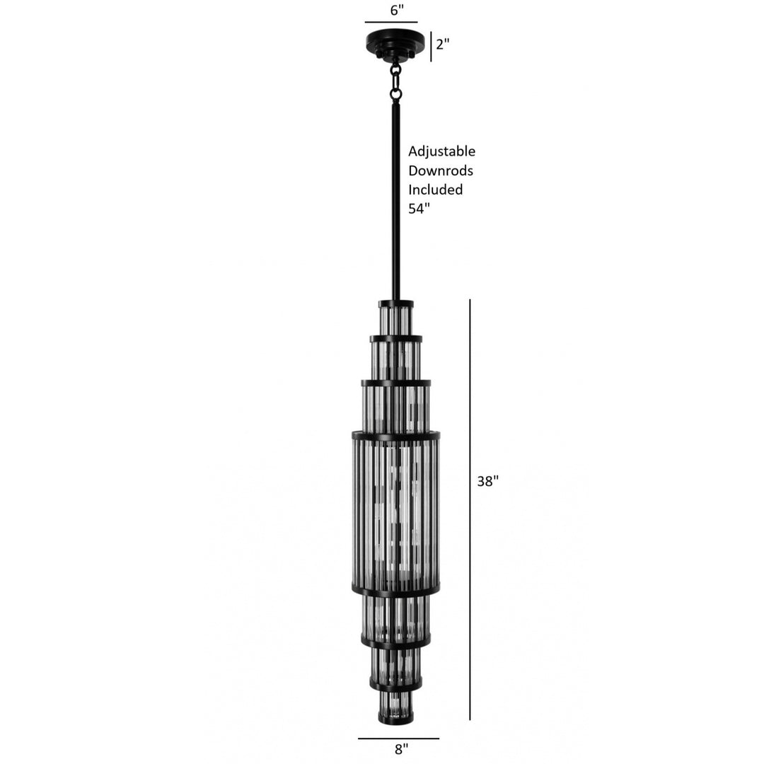 Avenue Lighting Waldorf 38"H Pendant HF1925-GM in Polished Gunmetal view 3