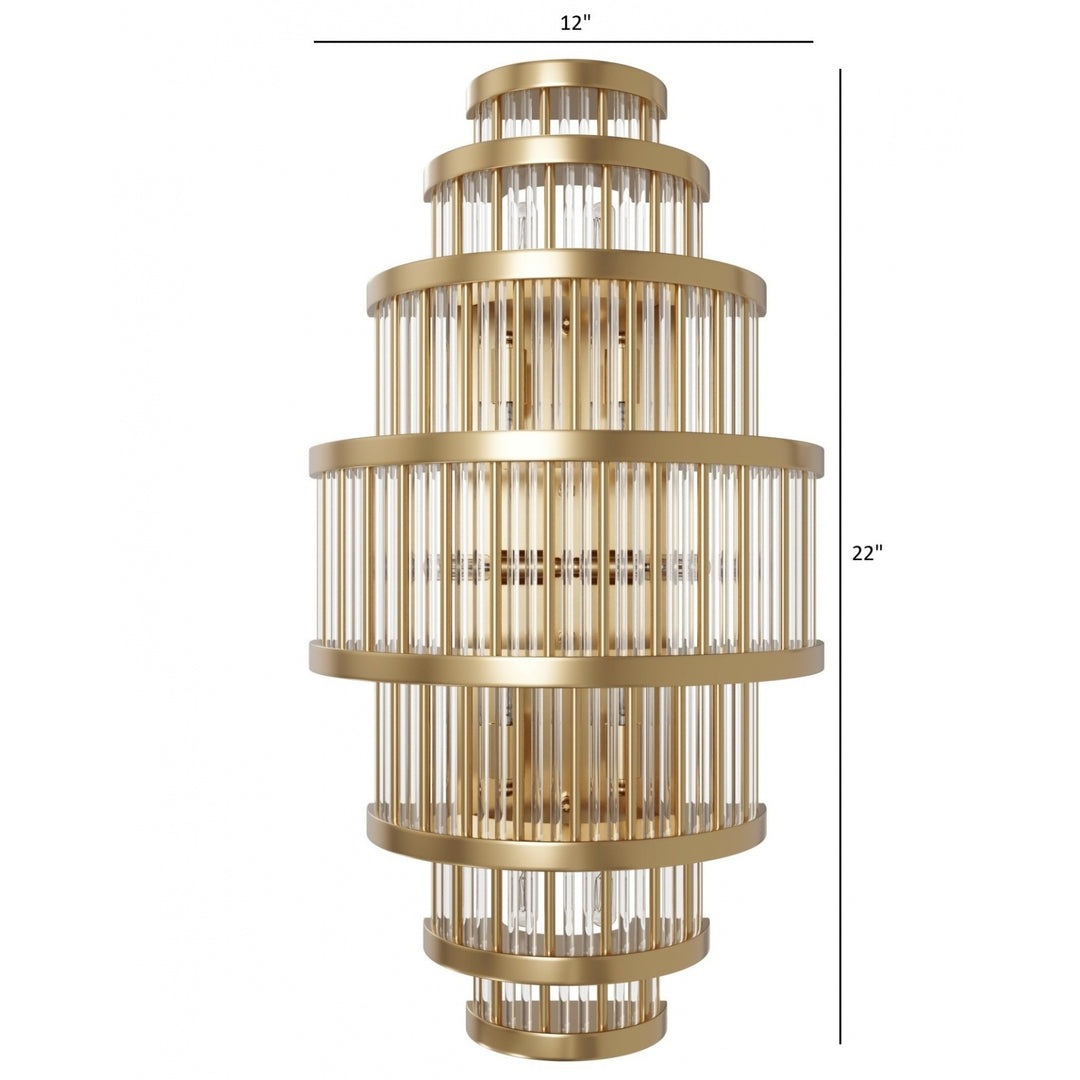 Avenue Lighting Waldorf 22"H Wall Sconce HF1921-AB in Aged Brass view 4