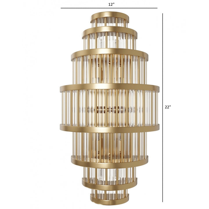 Avenue Lighting Waldorf 22"H Wall Sconce HF1921-AB in Aged Brass view 4