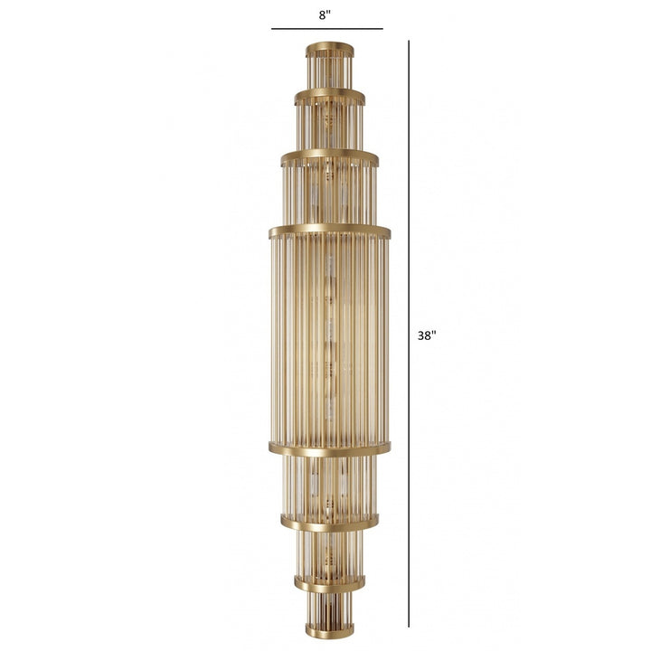 Avenue Lighting Waldorf 38"H Wall Sconce HF1922-AB in Aged Brass view 3
