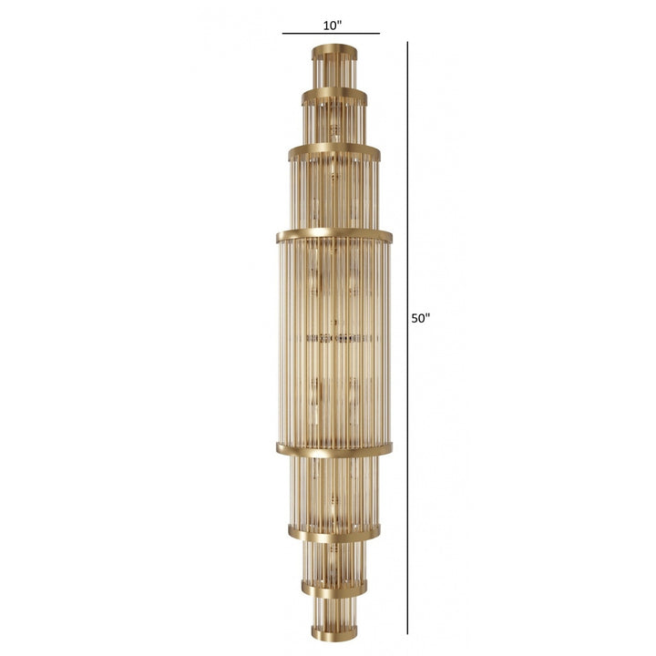 Avenue Lighting Waldorf 50"H Wall Sconce HF1923-AB in Aged Brass view 4
