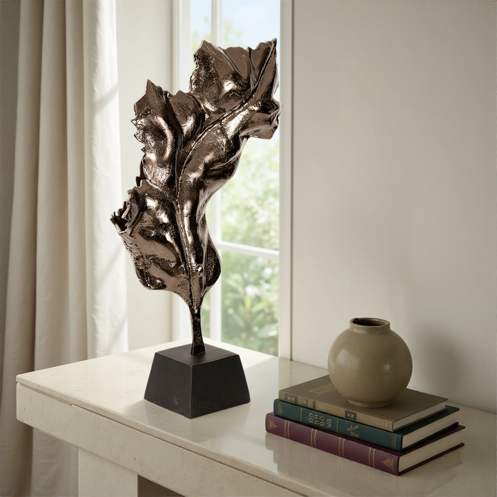 Howard Elliott Whispering Leaf Sculpture