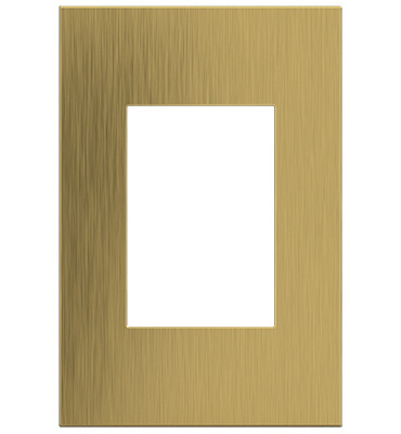 Legrand adorne Brushed Satin Brass 1-Gang + wall plate