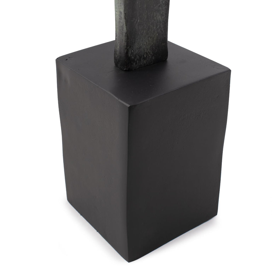 Howard Elliott Male Fortitude Aluminum Sculpture Aged Copper
