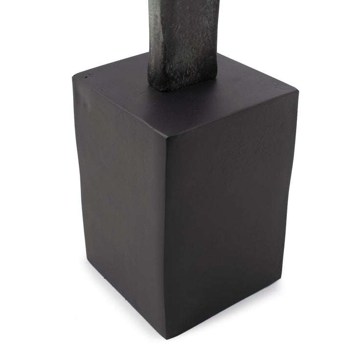 Howard Elliott Male Fortitude Aluminum Sculpture Aged Copper