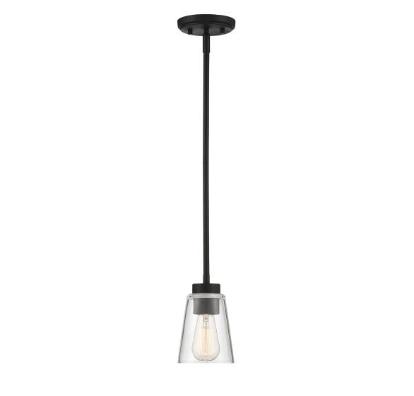 Essentials Calhoun Mini-Pendant Mini-Pendants Savoy House Matte Black 1 