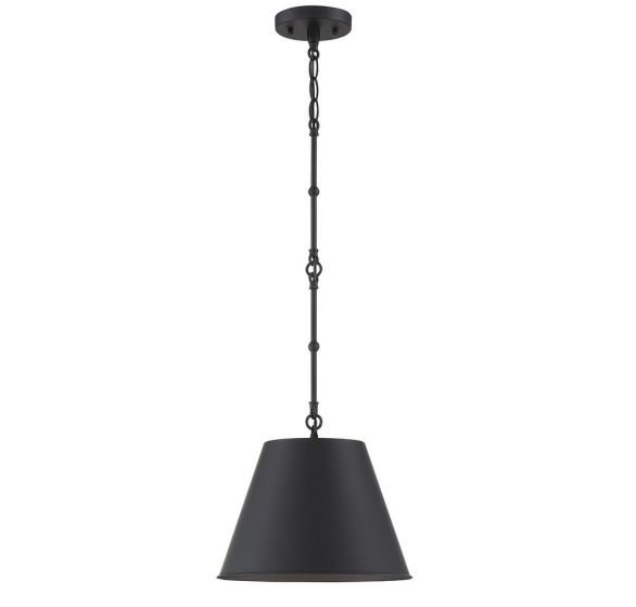 Savoy House Essentials Alden Pendant Pendants Savoy House 18.25x18.25x12.5 Black Metal