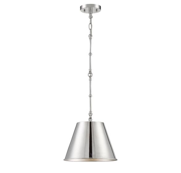 Savoy House Essentials Alden Pendant Pendants Savoy House 12x12x8.5 Chrome/Polished Nickel Metal