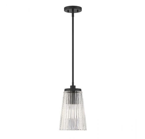 Essentials Chantilly Pendant Pendants Savoy House Matte Black 1 